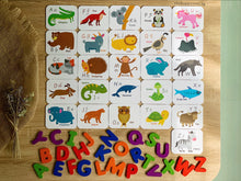 Load image into Gallery viewer, children alphabet numbers flash cards
