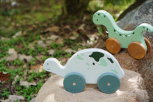 Load image into Gallery viewer, Dom the Green Dinosaur Push and Pull Toy
